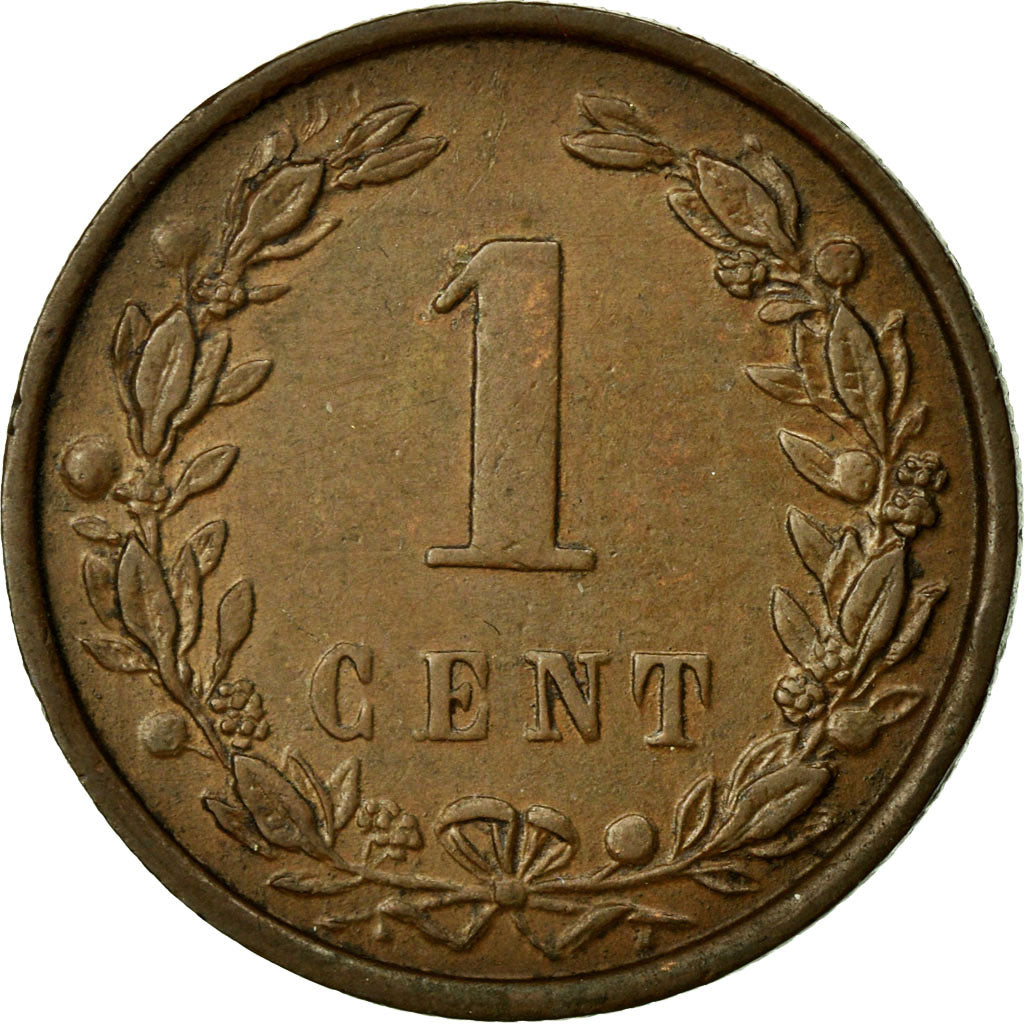 Coin, Netherlands, Wilhelmina I, Cent, 1901, AU(55-58), Bronze, KM:131
