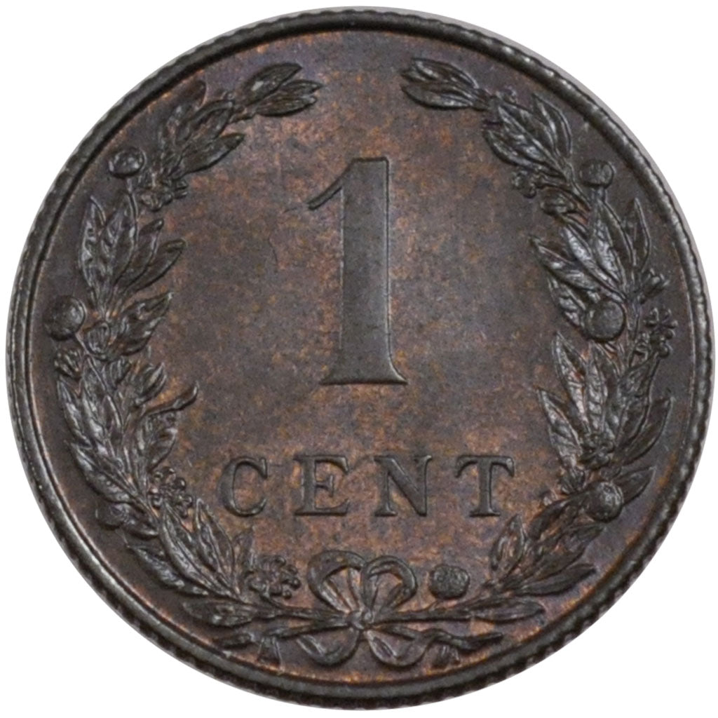 Netherlands, 1 Cent, 1906, KM #132, MS(60-62), Bronze, 2.50