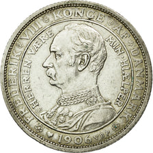 Coin, Denmark, Frederik VIII, 2 Kroner, 1906, Copenhagen, AU(50-53), Silver