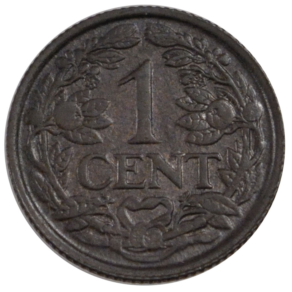 NETHERLANDS, Cent, 1930, KM #152, AU(55-58), Bronze, 19, 2.44