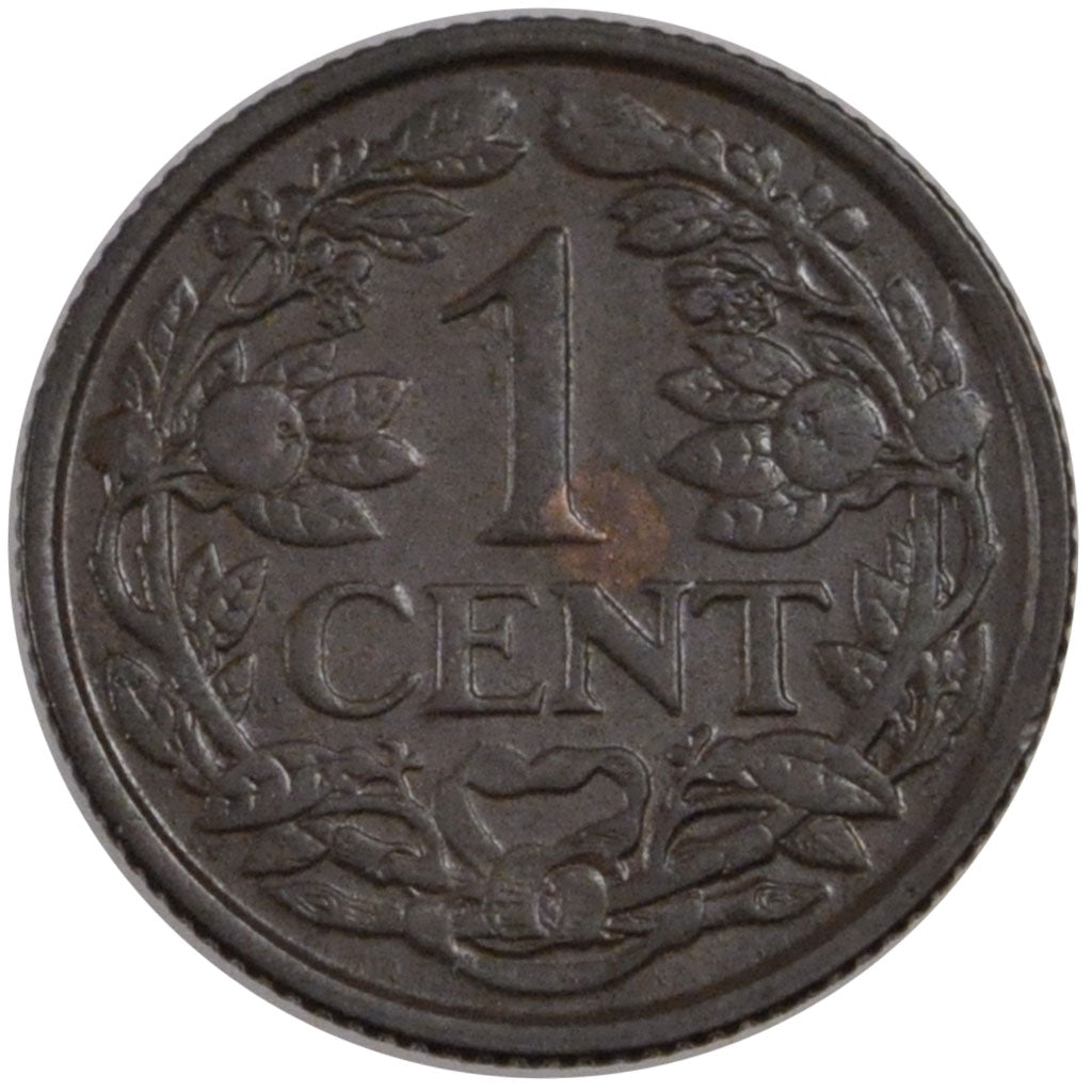 NETHERLANDS, Cent, 1937, KM #152, AU(55-58), Bronze, 19, 2.52