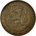 Moneta, Holandia, Wilhelmina I, 2-1/2 Cent, 1905, EF(40-45), Bronze, KM:134