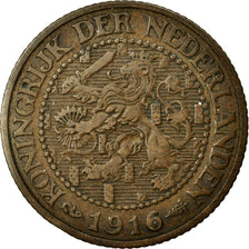 Coin, Netherlands, Wilhelmina I, 2-1/2 Cent, 1916, EF(40-45), Bronze, KM:150