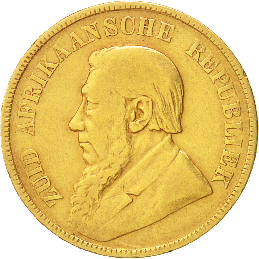 South Africa, Pond, Een, 1898, VF(30-35), Gold, KM:10.2