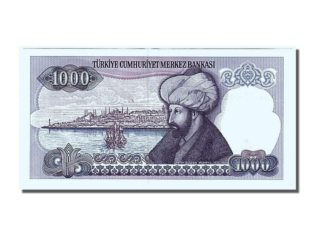 Turkey, 1000 Lira, 1986, KM #196, UNC(60-62), F