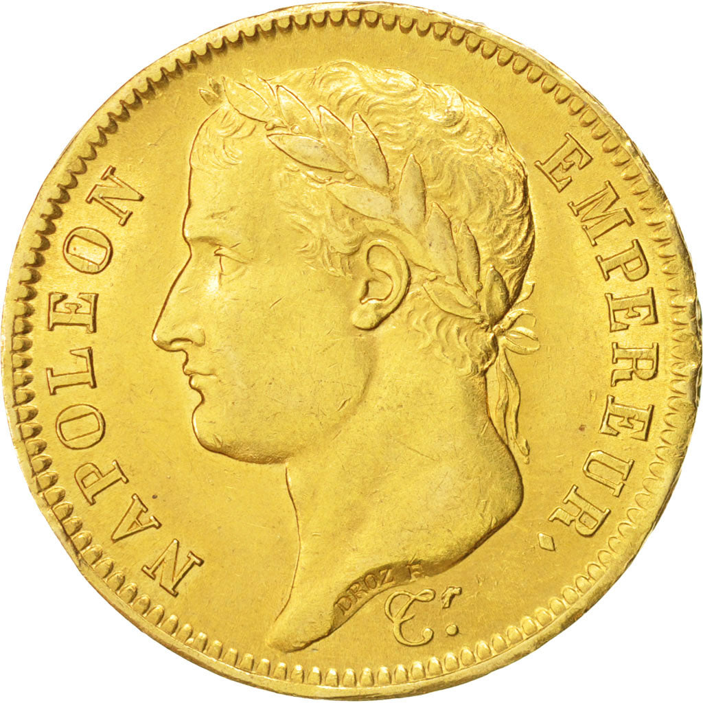 France, Napoléon I, 40 Francs, 1810, Lille, AU(55-58),Gold,KM:696.6,Gadoury 1084