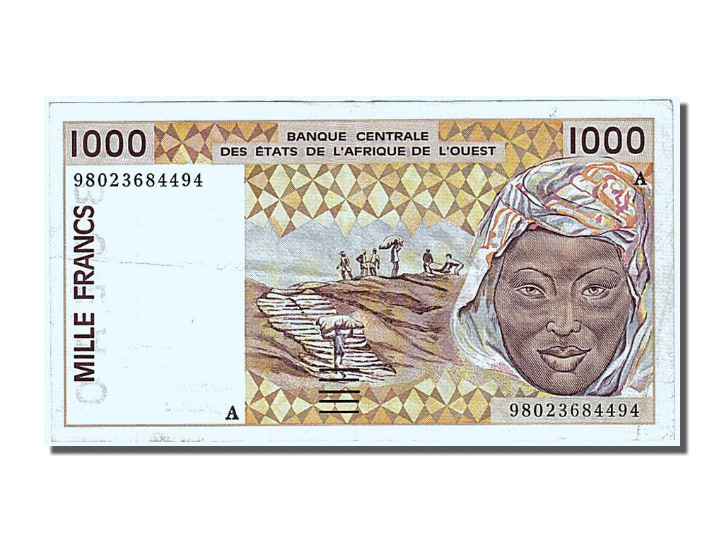 Senegal, 1000 Francs, 1998, AU(50-53), A