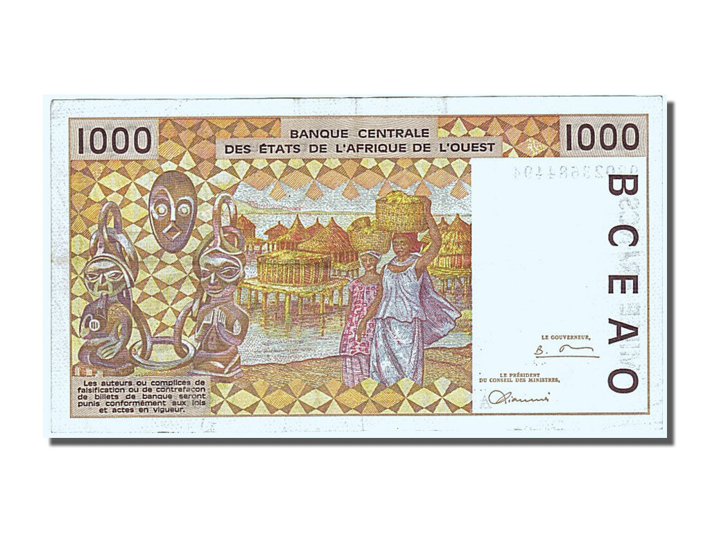 Senegal, 1000 Francs, 1998, AU(50-53), A