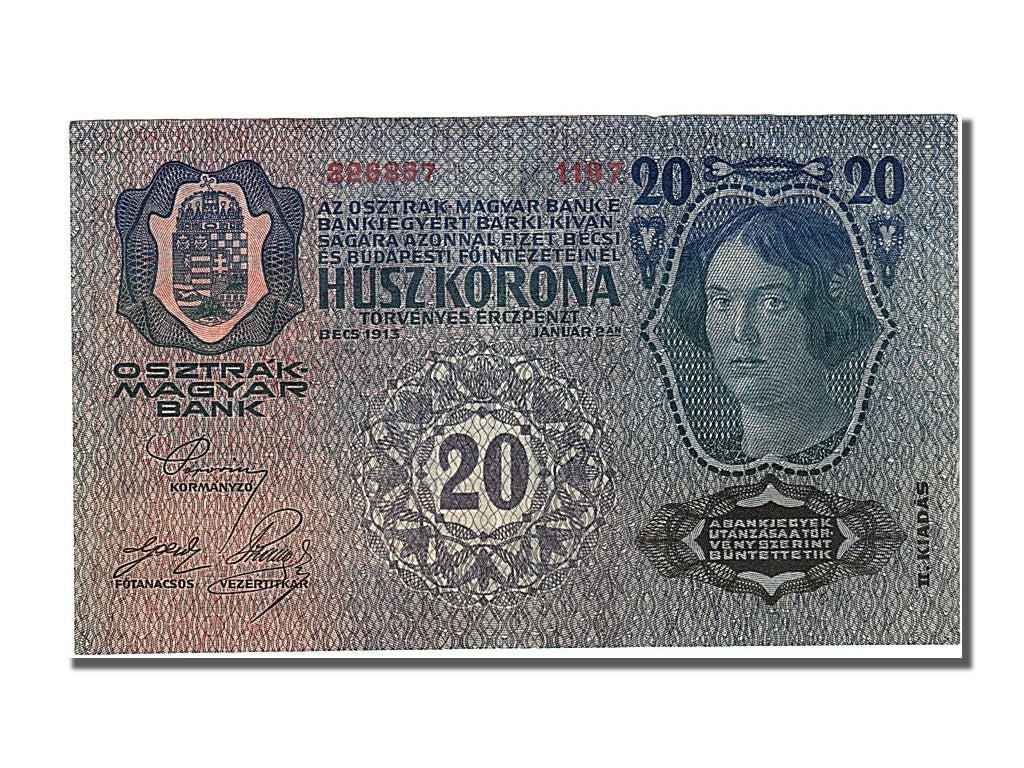 Hongrie, 20 Korona type 1920