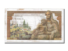France, 1000 Francs, 1 000 F 1942-1943 ''Déesse Déméter'', 1942, KM #102, 194...