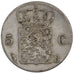 Paesi Bassi, William I, 5 Cents, 1825, Brussels, BB+, Argento, KM:52