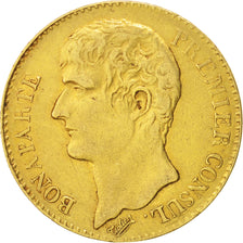 France, Napoléon I, 40 Francs, 1803, Paris, VF(20-25), Gold,KM:652,Gadoury 1080
