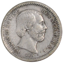 NETHERLANDS, 5 Cents, 1850, KM #91, EF(40-45), Silver, 12.5, 0.67