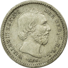 Coin, Netherlands, William III, 5 Cents, 1850, AU(50-53), Silver, KM:91