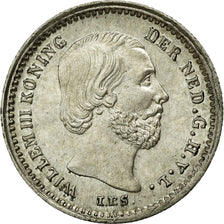 Coin, Netherlands, William III, 5 Cents, 1859, MS(60-62), Silver, KM:91