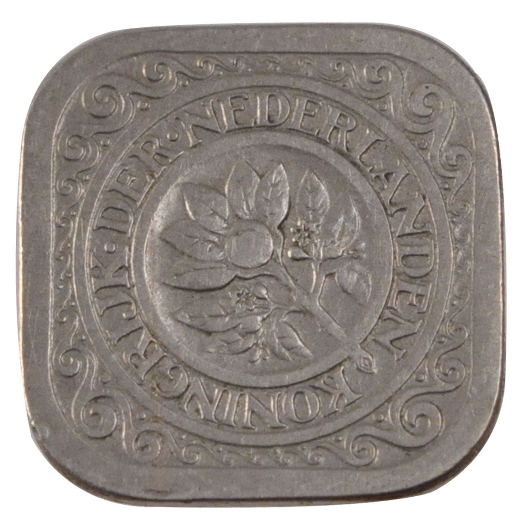 NETHERLANDS, 5 Cents, 1932, KM #153, AU(50-53), Copper-Nickel, 21.3, 4.48