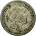 Moneta, Holandia, William III, 10 Cents, 1855, VF(20-25), Srebro, KM:80