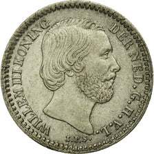 Coin, Netherlands, William III, 10 Cents, 1878, AU(55-58), Silver, KM:80