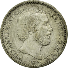 Coin, Netherlands, William III, 10 Cents, 1879, AU(55-58), Silver, KM:80