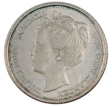NETHERLANDS, 10 Cents, 1904, KM #136, AU(55-58), Silver, 15, 1.40