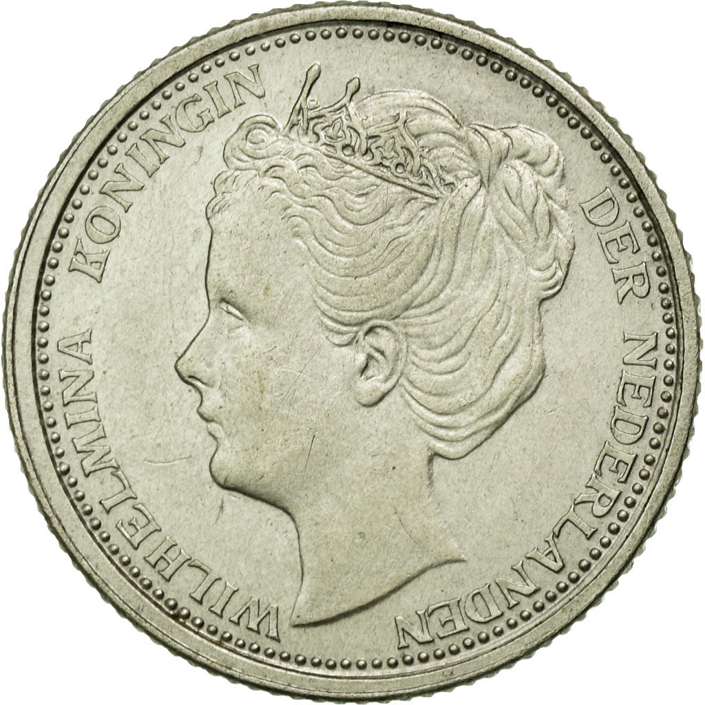 Coin, Netherlands, Wilhelmina I, 10 Cents, 1906, AU(55-58), Silver, KM:136