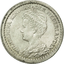 Coin, Netherlands, Wilhelmina I, 10 Cents, 1913, MS(60-62), Silver, KM:145