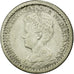 Coin, Netherlands, Wilhelmina I, 10 Cents, 1917, AU(55-58), Silver, KM:145