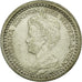 Coin, Netherlands, Wilhelmina I, 10 Cents, 1921, MS(60-62), Silver, KM:145