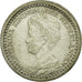 Moneda, Países Bajos, Wilhelmina I, 10 Cents, 1921, EBC+, Plata, KM:145