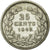 Moneda, Países Bajos, William II, 25 Cents, 1849, MBC, Plata, KM:76