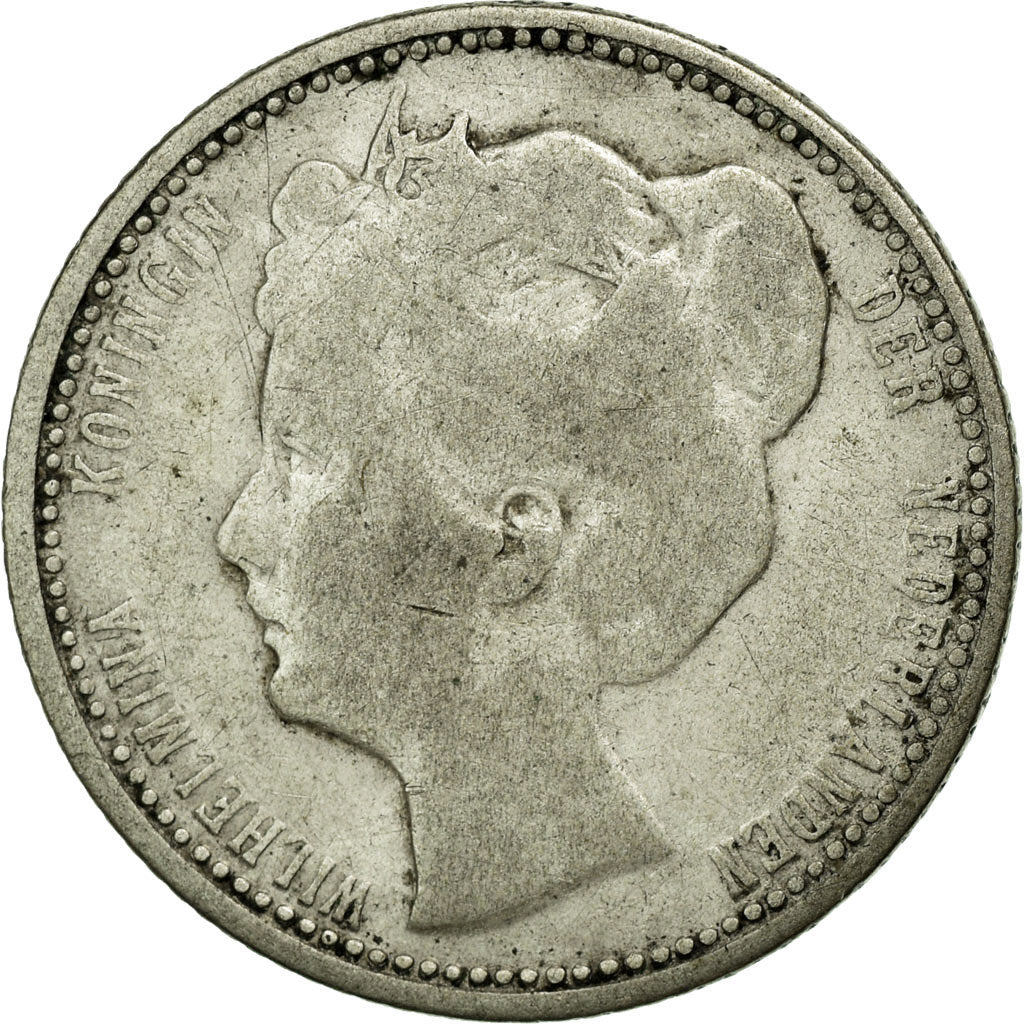 Coin, Netherlands, Wilhelmina I, 25 Cents, 1906, VF(20-25), Silver, KM:120.2