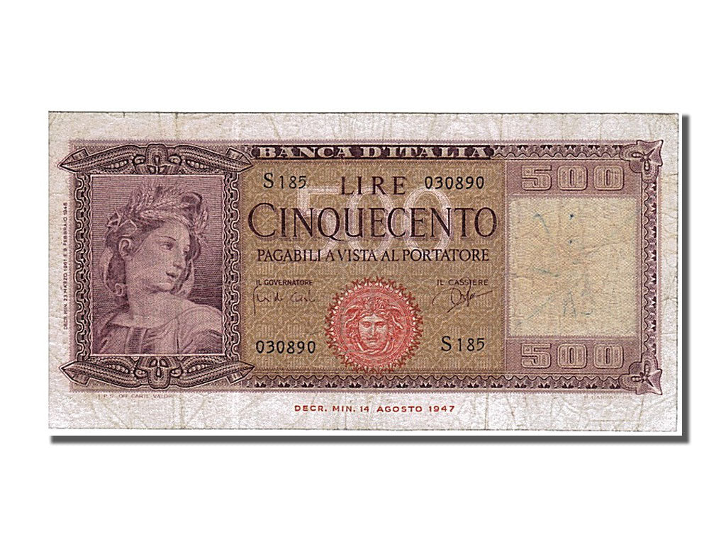 Italie, 50 Lire type 1947