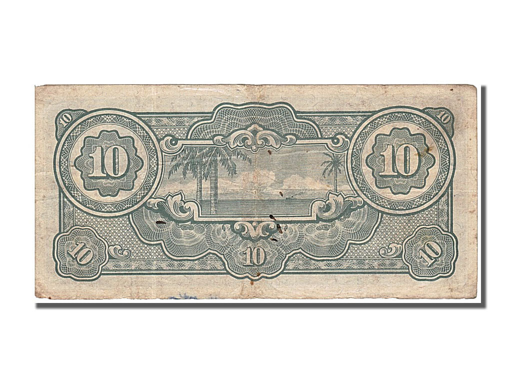 Malaya, 10 Dollars, 1942, KM #M7b, EF(40-45), MP