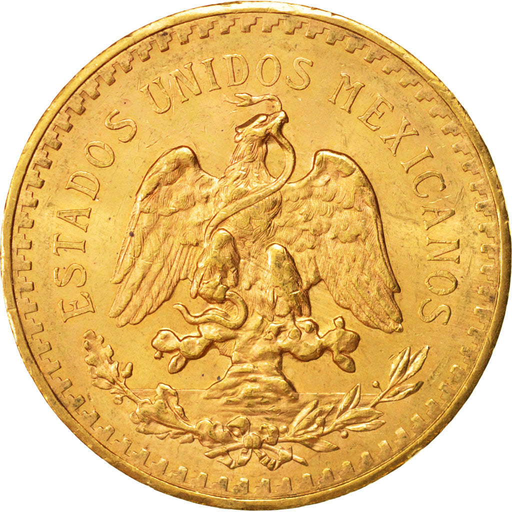 Mexico, 50 Pesos, 1944, Mexico City, SUP, Gold, KM:481