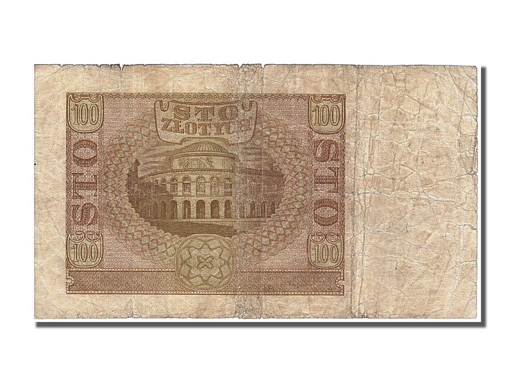 Poland, 100 Zlotych, 1940, KM #97, 1940-03-01, VF(20-25), E