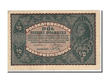 Poland, 1/2 Marki, 1920, KM #30, 1920-02-07, UNC(63)