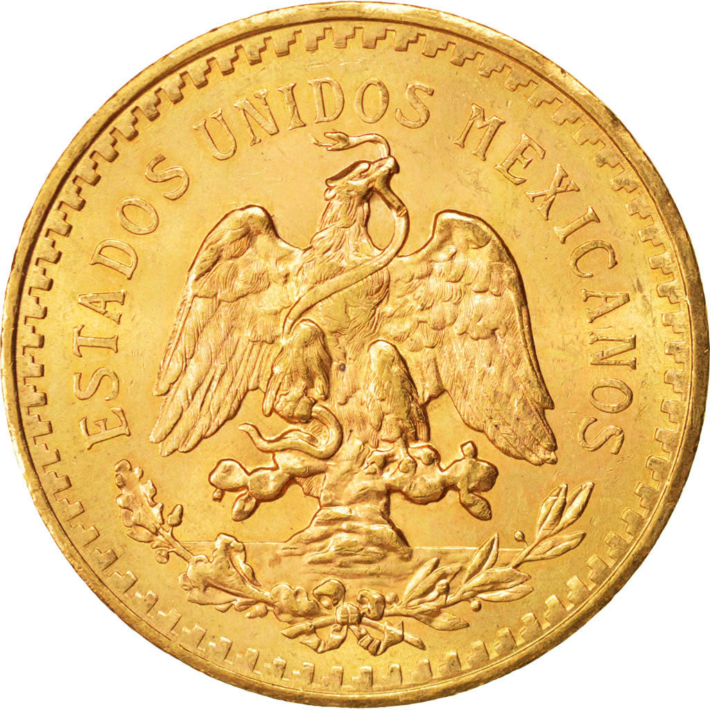 Mexico, 50 Pesos, 1945, Mexico City, SUP, Gold, KM:481