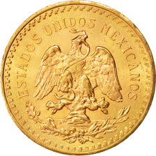 Mexico, 50 Pesos, 1945, Mexico City, SUP, Gold, KM:481