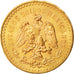 Mexico, 50 Pesos, 1945, Mexico City, SUP, Gold, KM:481