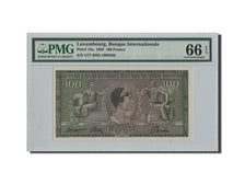 Luxembourg, 100 Francs, 1956, KM #13a, 1956-04-21, graded, PMG, UNC(65-70), G77
