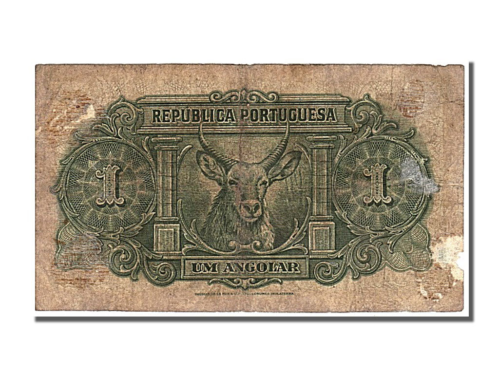 Angola, 1 Angolar, 1942, KM #68, VG(8-10), Pa