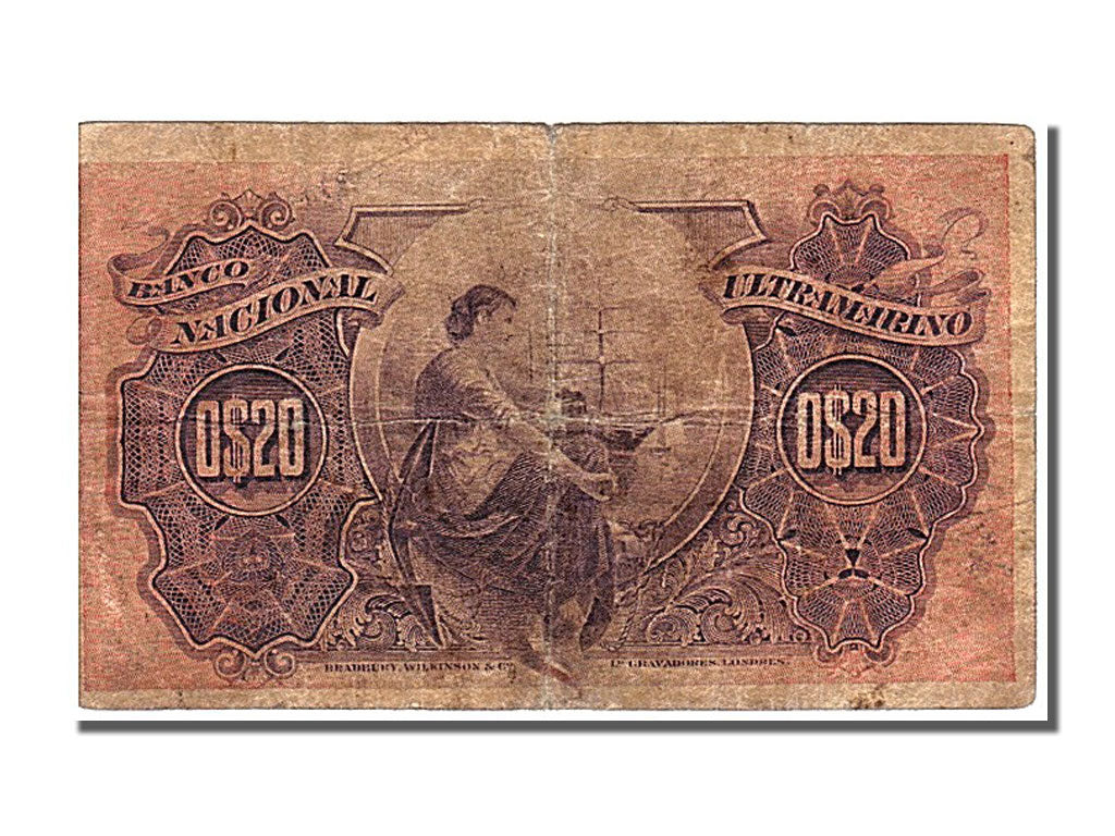 Mozambique, 20 Centavos, 1914, KM #57, 1914-11-05, VF(20-25), A