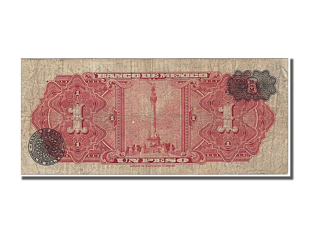 Banknote, Mexico, 1 Peso, 1954, 1954-02-10, EF(40-45)