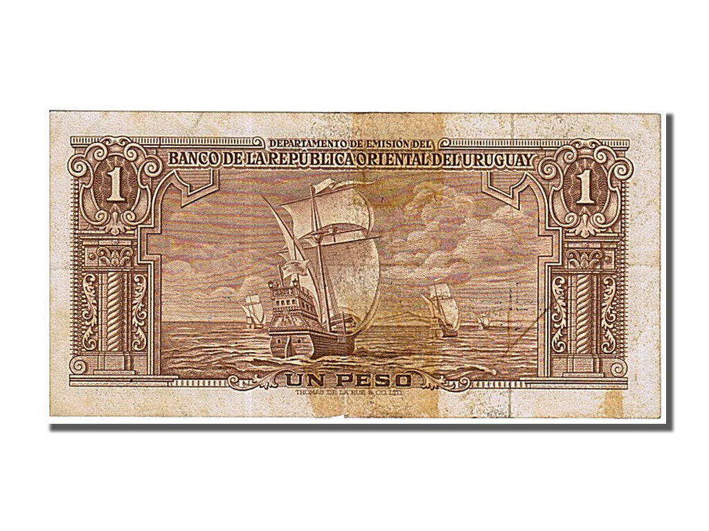 Uruguay, 1 Peso, 1939, KM #35b, EF(40-45), C