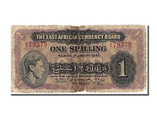 Kenya, 1 Shilling, 1943, 1943-01-01, VG(8-10), A/15