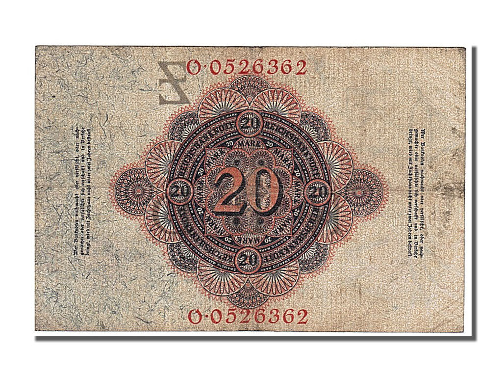 Germany, 20 Mark, 1914, KM #46b, 1914-02-19, EF(40-45), O