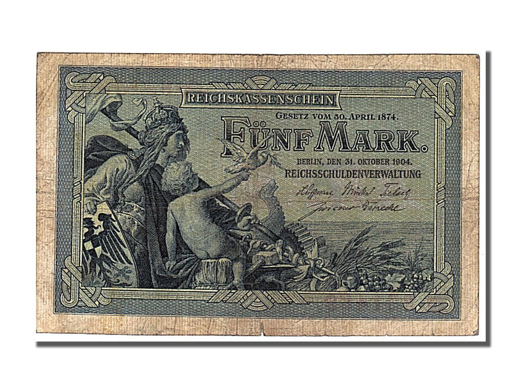 Germany, 5 Mark, 1904, KM #8a, 1904-10-31, VF(30-35), Q