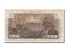 Guadeloupe, 5 Francs, 1947, KM #31, VF(20-25), R.23