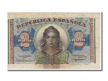 Spain, 2 Pesetas, 1938, KM #95, VF(20-25), A