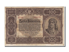 Hungary, 100 Korona, 1920, KM #63, 1920-01-01, AU(50-53), A